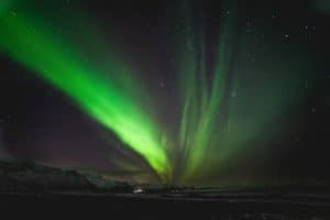 the northern lights in Iceland's beautiful nature