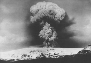 Katla volcanic eruption in 1918
